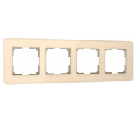 Рамка на 4 поста Werkel Elite (айвори, стекло) W0042443