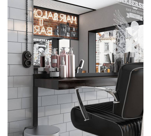 Выключатель двухклавишный с корпусом Werkel Vintage хром, черный W5822051