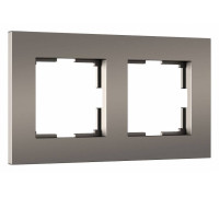 Рамка на 2 поста Werkel Slab бронза матовый W0022963