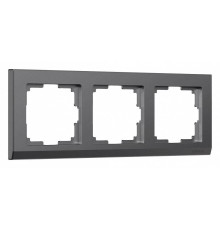 Рамка на 3 поста Werkel Stark графит матовый W0031864