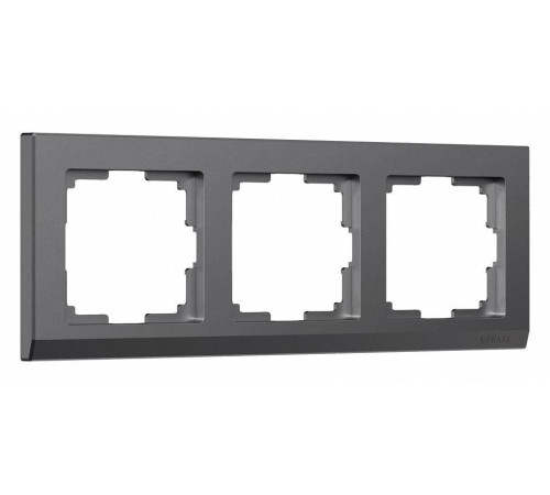 Рамка на 3 поста Werkel Stark графит матовый W0031864