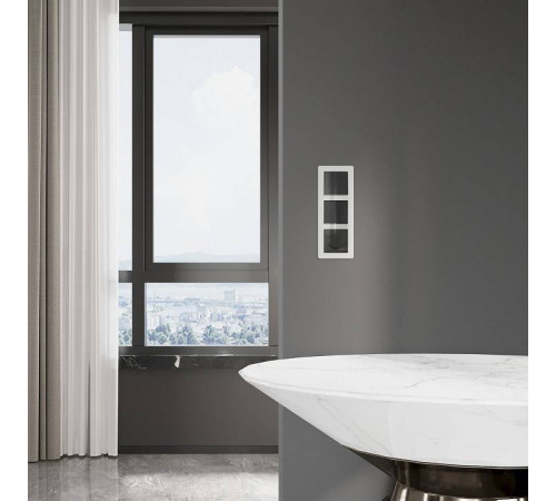 Выключатель проходной одноклавишный без рамки Werkel Черный акрил W1112048