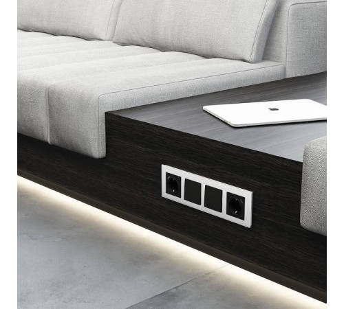 Рамка на 4 поста Werkel Senso белый soft-touch W0043101