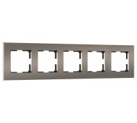 Рамка на 5 постов Werkel Slab бронза софт W0052963