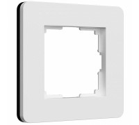 Рамка на 1 пост Werkel Split белый/черный, soft-touch W0013068