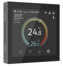 Терморегулятор электромеханический для теплого пола Werkel Сенсорные механизмы черные W1851108