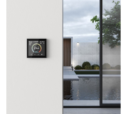 Терморегулятор электромеханический для теплого пола Werkel Сенсорные механизмы черные W1851108