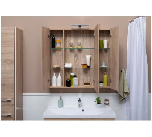 Зеркало Aquanet Августа 100 дуб сонома 00210006