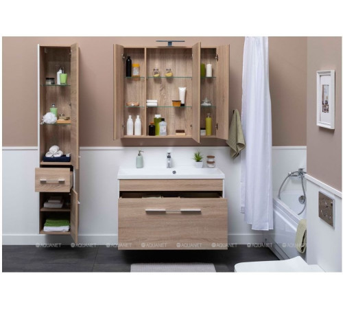 Зеркало Aquanet Августа 100 дуб сонома 00210006