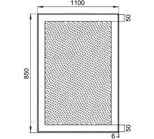 Зеркало Aquanet Алассио 11085 с LED подсветкой и ИК-выключателем 1100х850 мм 00196639