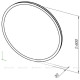 Зеркало Aquanet Optima D 600 мм LED 00304265