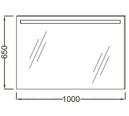 Зеркало Jacob Delafon Parallel 100 см с подсветкой EB1416RU-NF