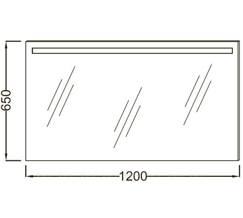 Зеркало Jacob Delafon Parallel 120 см с подсветкой EB1418RU-NF