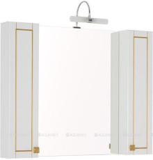 Зеркало Aquanet Честер 105 белый/патина золото 00186084