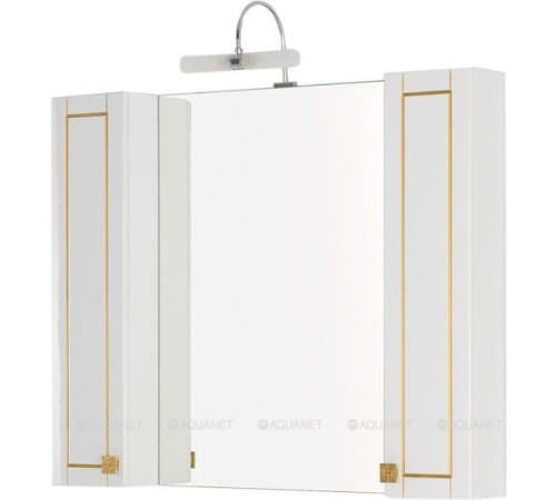Зеркало Aquanet Честер 105 белый/патина золото 00186084