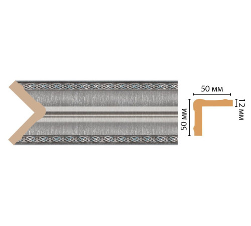 Угол интерьерный Decomaster 142-55 50х50х2400 мм 142-55