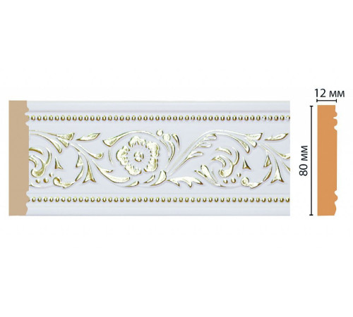 Молдинг DECOMASTER 150-54A ДМ 80х12х2400 мм 150-54A ДМ
