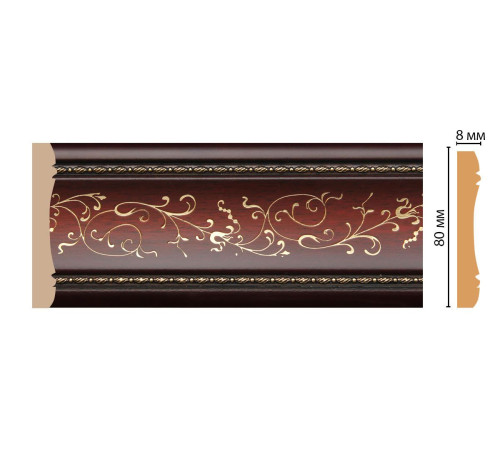 Молдинг DECOMASTER 184-52 80х8х2400 мм 184-52