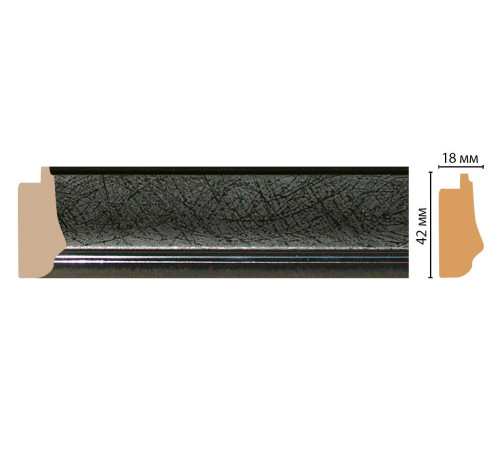 Багет из полистирола DECOMASTER 41х18х2900 мм 477-195