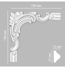 Угловой элемент DECOMASTER 97012-5 180x180x12 мм 97012-5