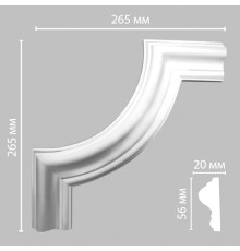 Угловой элемент DECOMASTER 97620-2 265x265x20 мм 97620-2