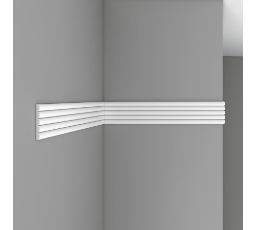 Молдинг гладкий DECOMASTER 75х8х2400 мм 97609