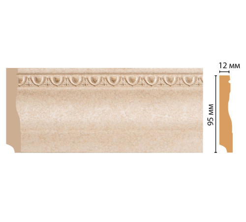 Плинтус напольный Decomaster 153-18D ДМ 95х12х2400 мм 153-18D ДМ
