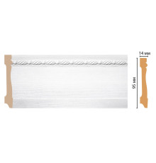 Плинтус напольный DECOMASTER 195-16 95х14х2400 мм 195-16