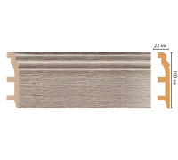 Плинтус напольный DECOMASTER D232 100 х 22 х 2400 мм D232-77 ДМ