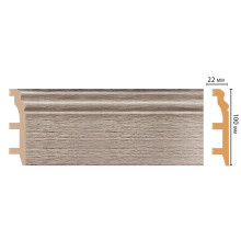 Плинтус напольный DECOMASTER D232 100 х 22 х 2400 мм D232-77 ДМ