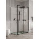 Душевое ограждение Allen Brau Fantasy 2.0 1200х800 мм 8 мм черный матовый 3.11006.31/3.11012.31