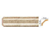 Плинтус потолочный DECOMASTER 167S-127 35х35х2400 мм 167S-127