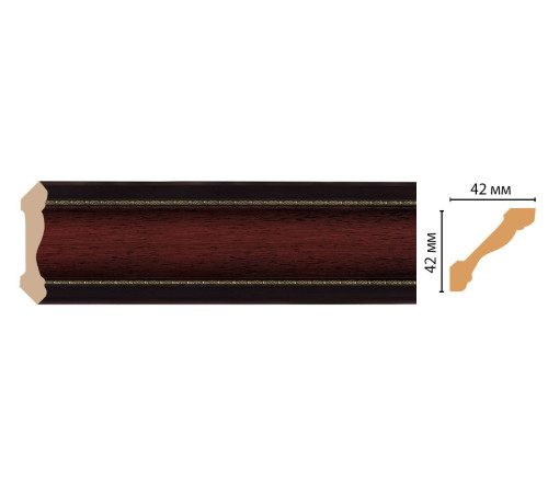 Плинтус потолочный DECOMASTER 180-52 42х42х2400 мм 180-52