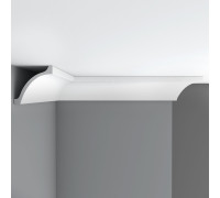 Плинтус потолочный гладкий Decomaster 115х115х2400 мм 96265