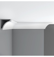 Плинтус потолочный гладкий Decomaster 115х115х2400 мм 96265