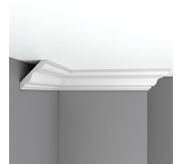 Плинтус потолочный гладкий Decomaster гибкий 85х85х2400 мм 96406F