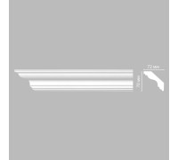 Плинтус потолочный гладкий DECOMASTER DP-339 70х72х2400 мм DP-339