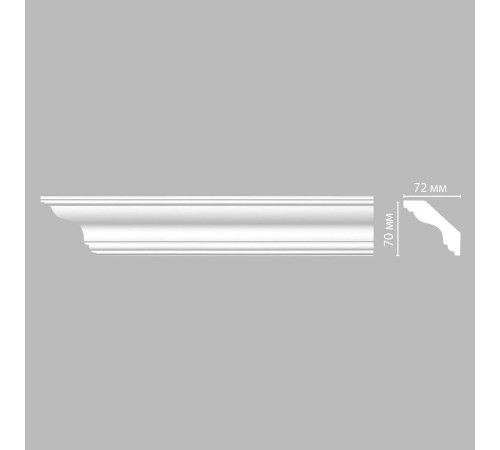 Плинтус потолочный гладкий DECOMASTER DP-339 70х72х2400 мм DP-339