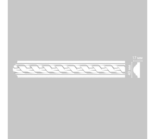 Молдинг с рисунком Decomaster DT-8050F гибкий полиуретан 40х17х2400 мм DT-8050F