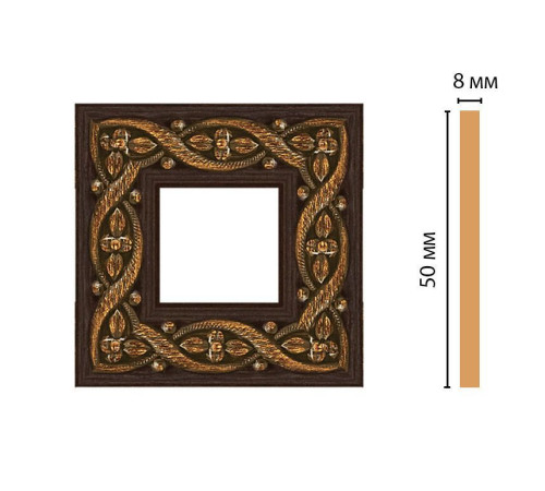 Вставка цветная DECOMASTER 130-2-1 50x50x8 мм