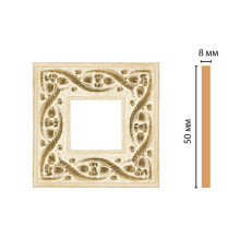 Вставка декоративная цветная Decomaster 50х50х8 мм 130-2-5