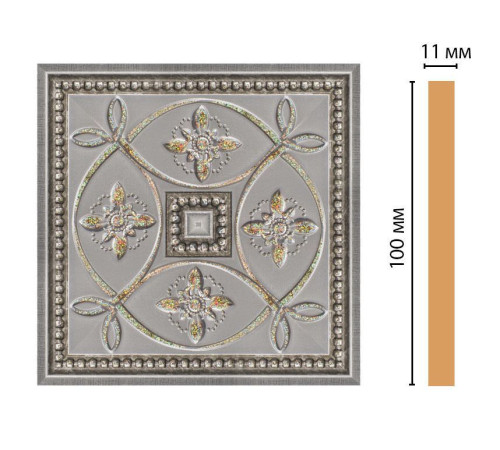 Вставка декоративная цветная DECOMASTER 100х100х11 мм полистирол 156-2-55