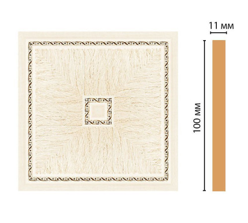 Вставка декоративная цветная DECOMASTER 100х100х11 мм полистирол 156-2-6