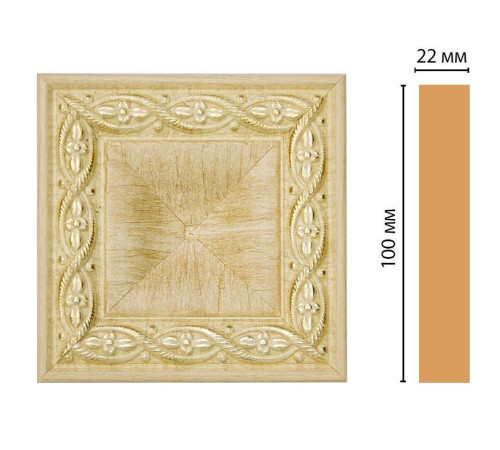 Вставка декоративная DECOMASTER D207 100x100x22 мм D207-5