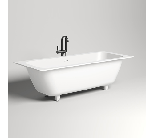 Ванна встраиваемая на ножках Salini Orlanda Axis 190.5х80х60 см UpDown S-Stone белый матовый 103321M