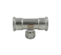 Тройник SANHA NiroPress AISI 316L ВПр-ВР-ВПр 28x1/2x28 69130G281228.3