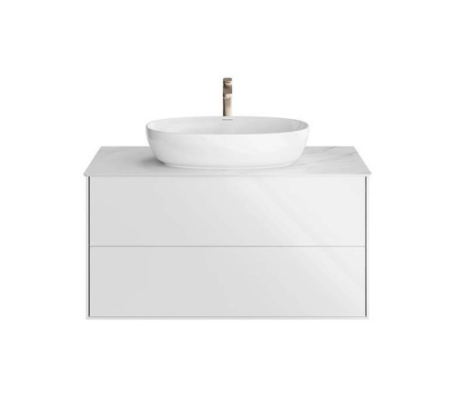 Тумба подвесная Kerama Marazzi Plaza Modern 100x48 см 2 ящика белая PLB.M.1