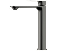 Смеситель для раковины AQUAMERIT Monza высокий 221 мм серый матовый AQM6314GM
