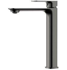 Смеситель для раковины AQUAMERIT Monza высокий 221 мм серый матовый AQM6314GM