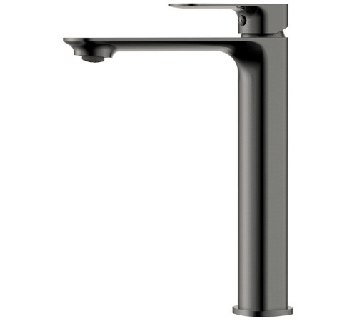 Смеситель для раковины AQUAMERIT Monza высокий 221 мм серый матовый AQM6314GM